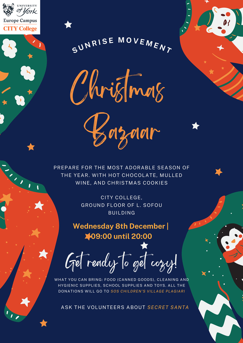 Christmas Bazaar 2021 by the Sunrise Movement