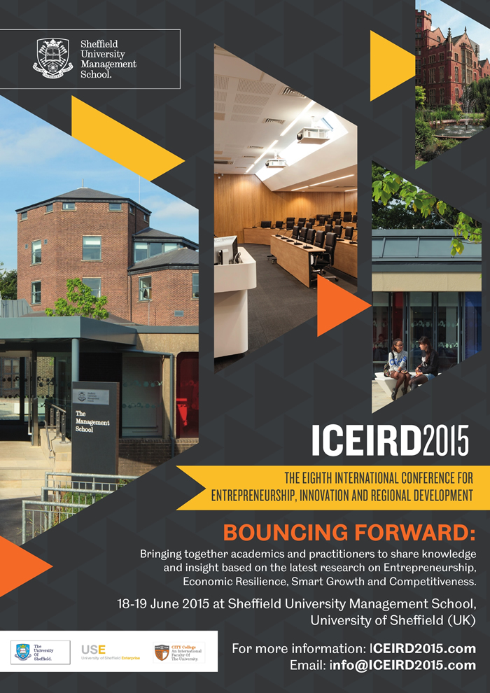 8th International Conference for Entrepreneurship, Innovation and Regional Development (ICEIRD 2015)