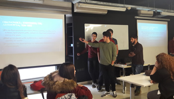 CITY College first year business students worked in teams and presented their work to their classmates following the structure of a real time debate with strict time limits