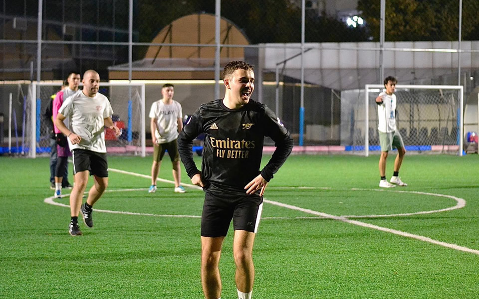 Football tournament at CITY College, University of York Europe Campus