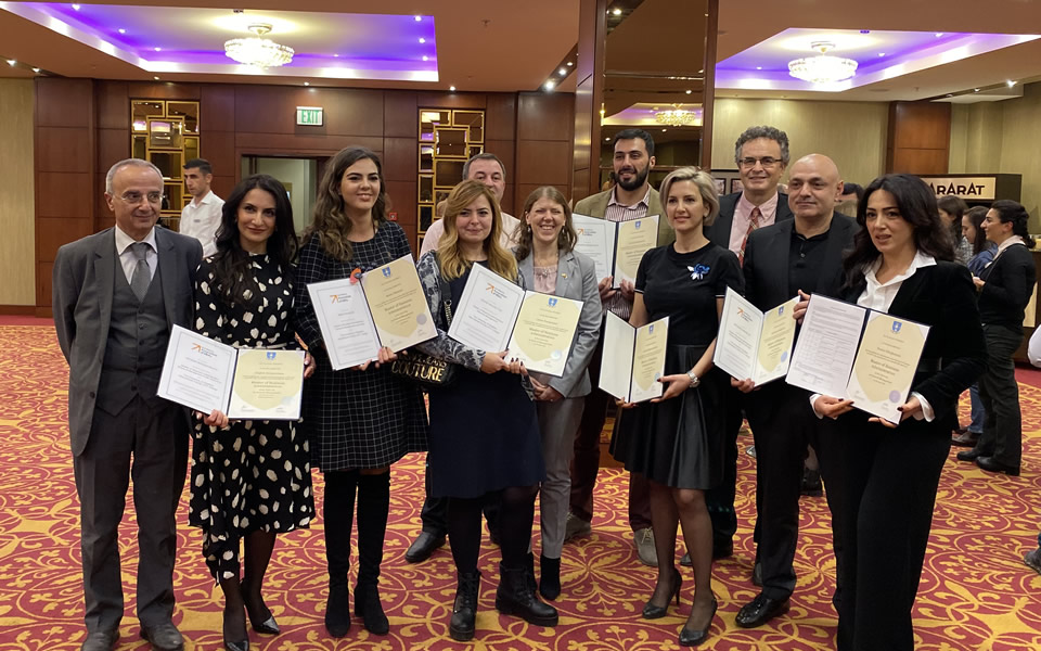 Award Ceremony for CITY College's first Executive MBA graduates in Yerevan