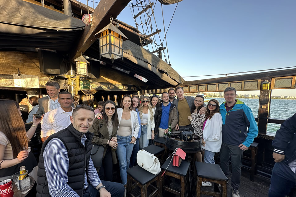 Boat trip in Thermaikos Gulf for CITY College MBA students