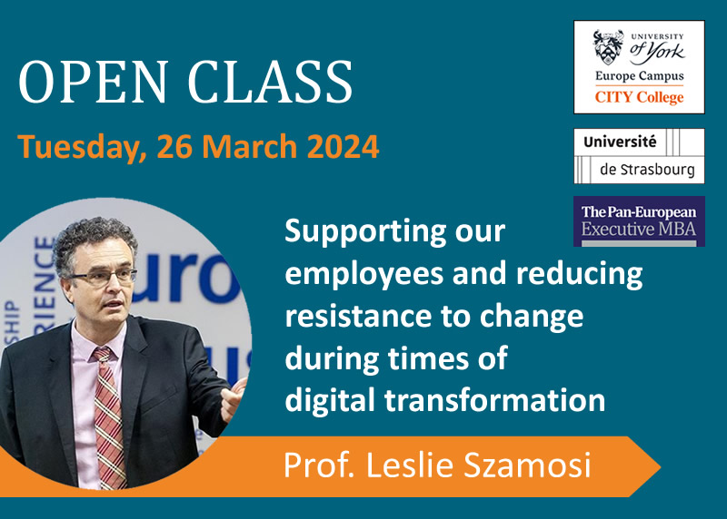 Open Class: Supporting our employees and reducing resistance to change during times of digital transformation