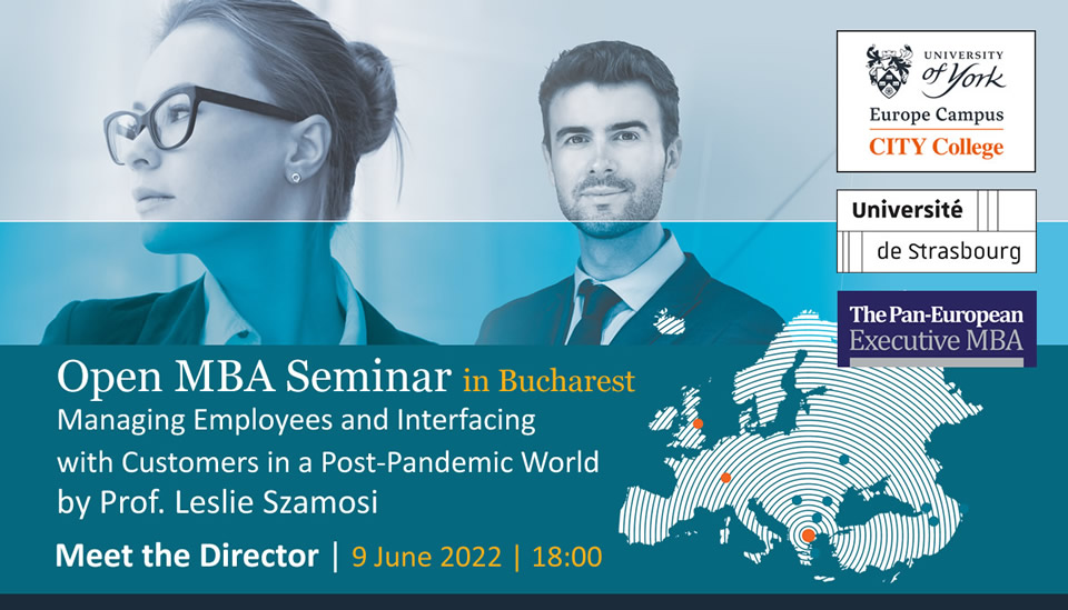 Open MBA Seminar: Managing Employees and Interfacing with Customers in a Post-Pandemic World