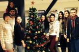 Marketing Club Students Decorate Christmas Tree