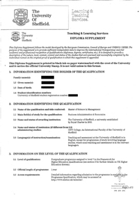 Master of Science diploma