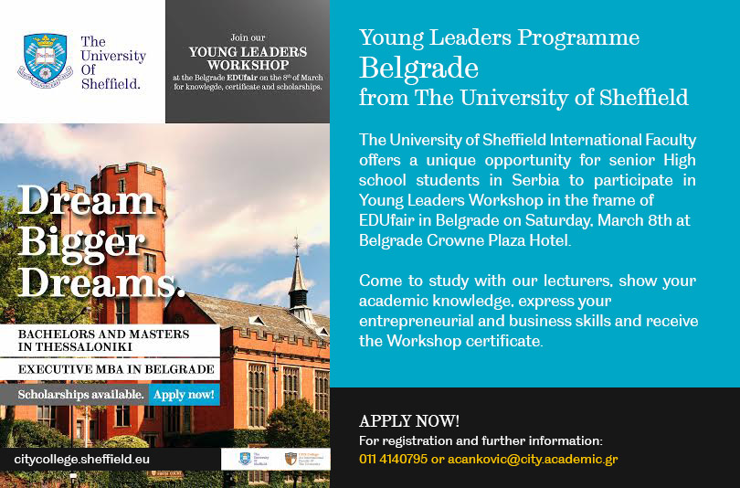 Young Leaders Programme in Belgrade, from the University of Sheffield